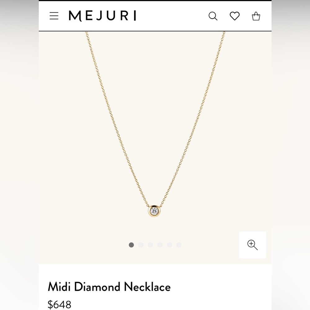 Mejuri Midi Diamond Necklace